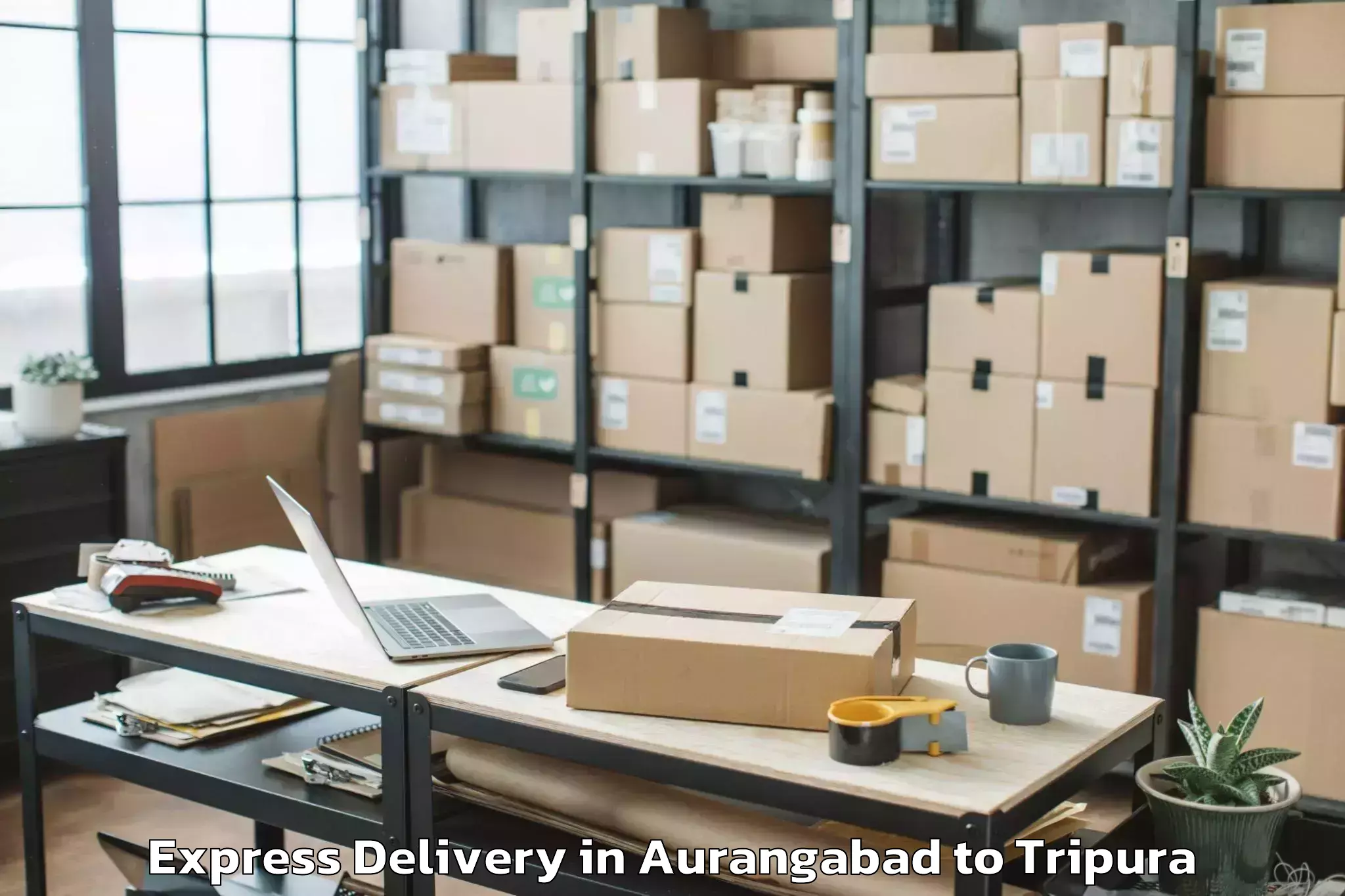 Affordable Aurangabad to Udaipur Tripura Express Delivery